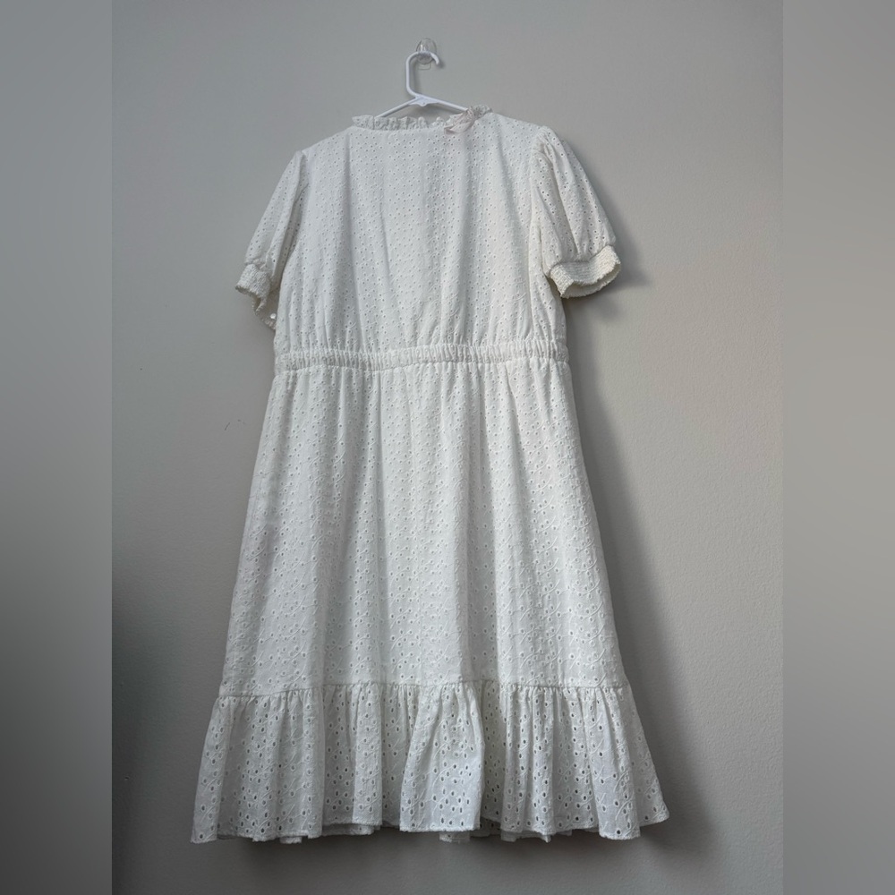 Nanette Lepore Mila Eyelet Mini Dress White Size 12, new with tag - Picture 6 of 8